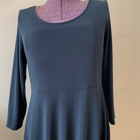 Lands' End Swing Skirt Dress Size Medium Dark Green - Picture 2 of 12